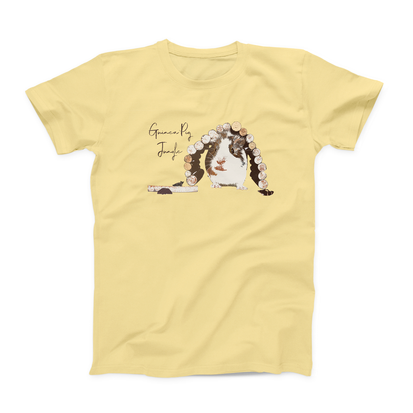 Tunnel Guinea Pig World Adult T-Shirt : Guinea Pig Jungle Shirt: Unisex