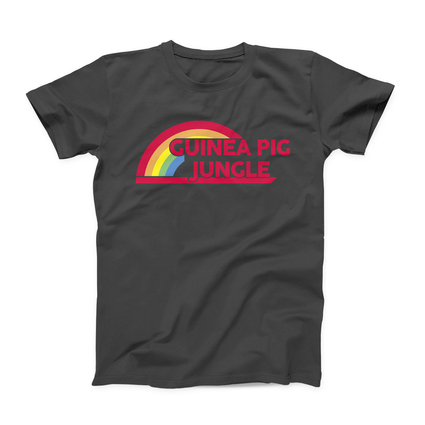 Guinea Pig Rainbow Adult T-Shirt : Guinea Pig Jungle Shirt: Unisex
