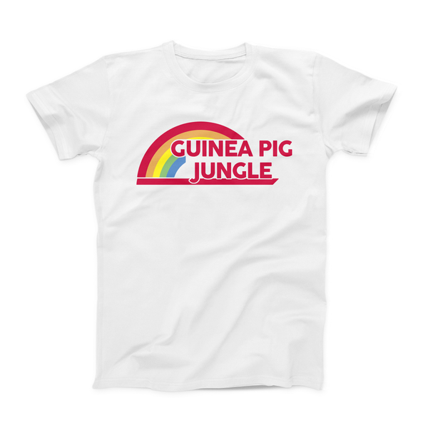 Guinea Pig Rainbow Adult T-Shirt : Guinea Pig Jungle Shirt: Unisex