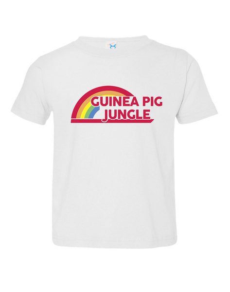 Guinea Pig Rainbow Toddler T-Shirt : Guinea Pig Jungle Shirt